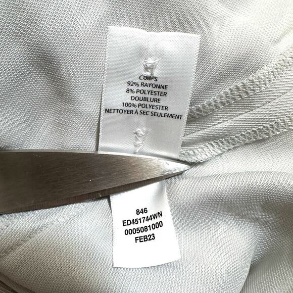 Nordstrom Open Edit Womens Unstructured Oversized Blazer Gray Plus Size 1X FLAW - Picture 9 of 12